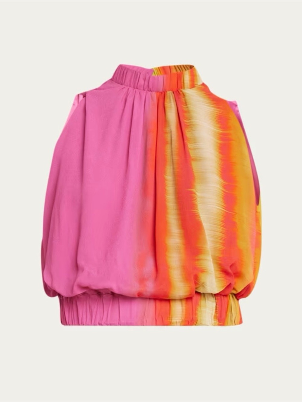 Silvia Tcherassi ‘Leire’ Pink and Orange ombré top -Medium